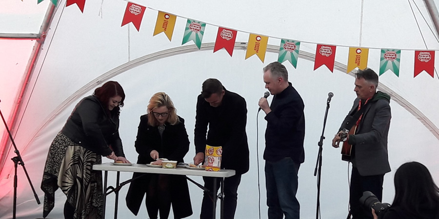 Galway 2018 - sandwich making Craggy Island style. Copyright: Si Hawkins / Hazelgee