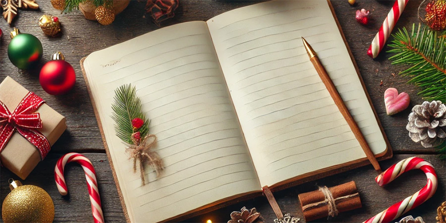 Christmas notebook