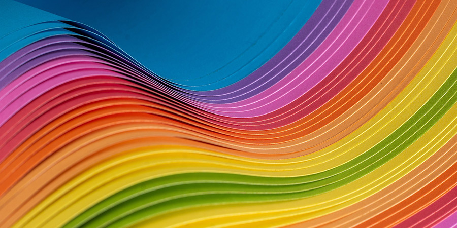 Abstract rainbow pattern
