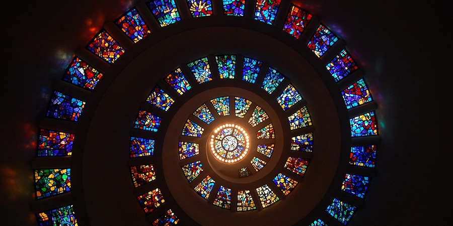 Stained glass circle