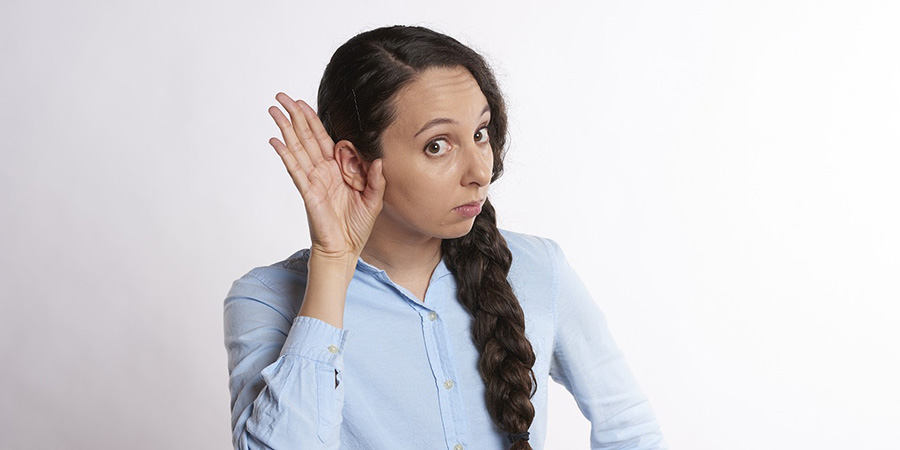 Woman listening