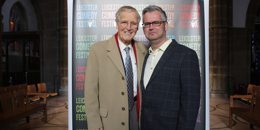 Image shows from L to R: Nicholas Parsons, Geoff Rowe