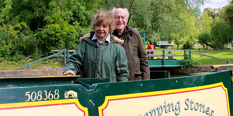 Great Canal Journeys. Image shows left to right: Prunella Scales, Timothy West