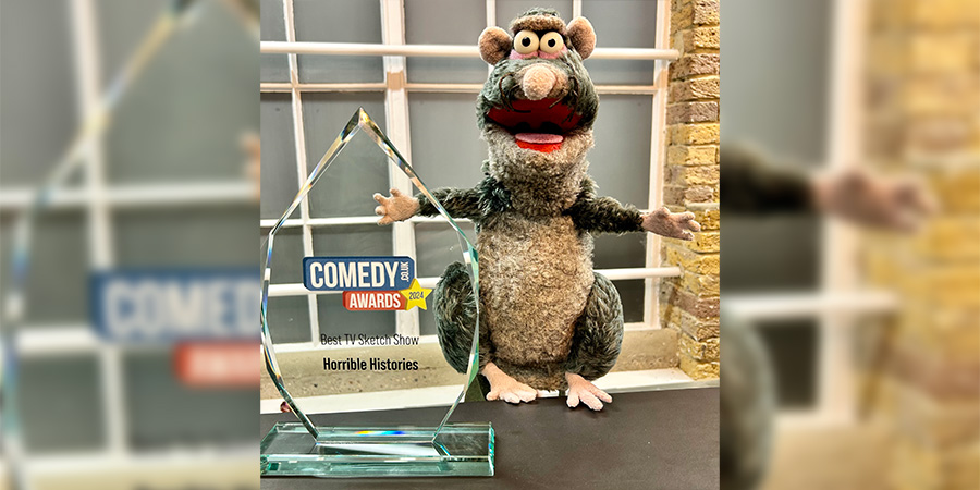 Rattus Rattus with the Horrible Histories 2024 Comedy.co.uk Award for Best TV Sketch Show