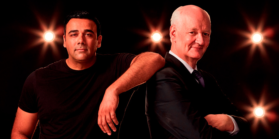 Hyprov. Image shows from L to R: Asad Mecci, Colin Mochrie. Copyright: Aaron Cobb Photography