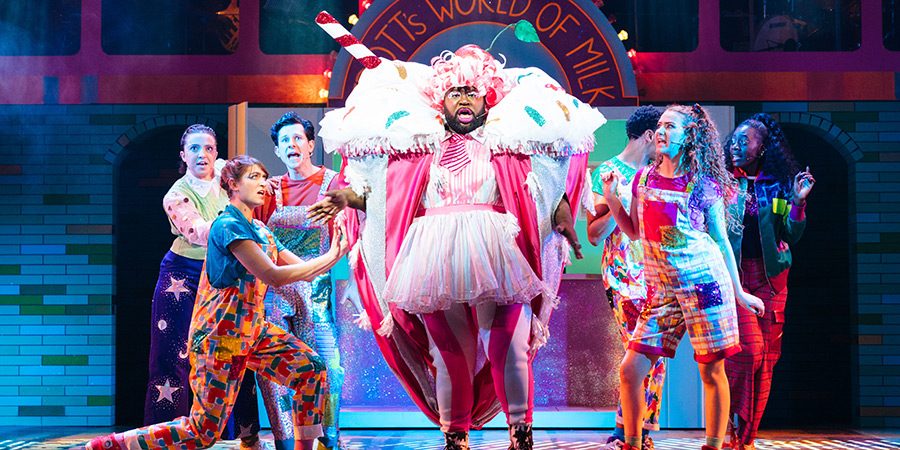 Jack and the Beanstalk panto 2022 at Lyric Hammersmith Theatre. Emmanuel Akwafo. Credit: Helen Murray