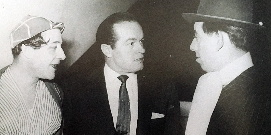 Image shows left to right: Jimmy Jewel, Bob Hope, Ben Warriss