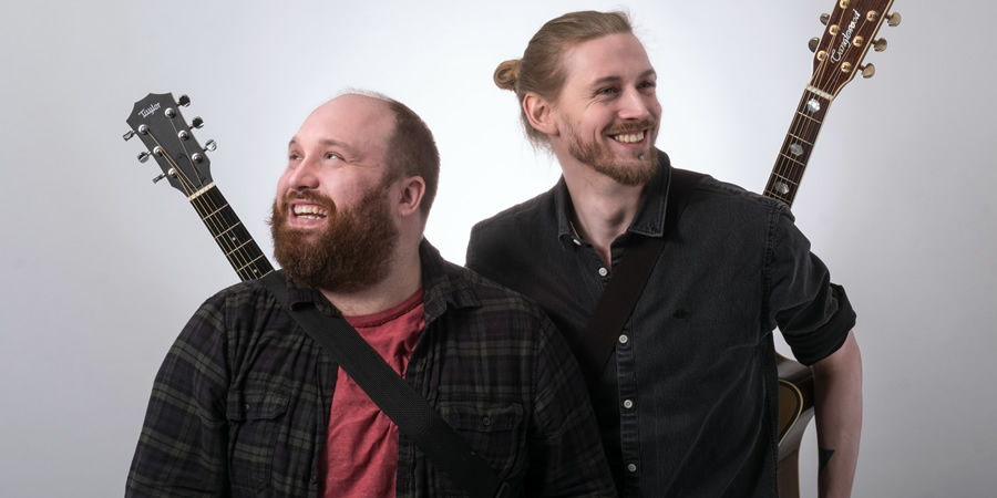 Jonny & The Baptists. Image shows from L to R: Jonny Donahoe, Paddy Gervers