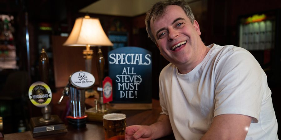 Steve McDonald. Killing Steves - Sports Relief 2020. Simon Gregson