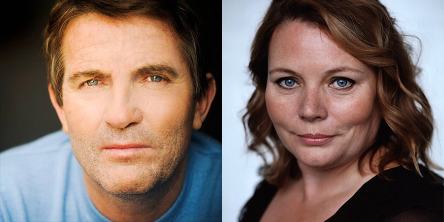 Image shows from L to R: Bradley Walsh, Joanna Scanlan. Copyright: Genial Productions