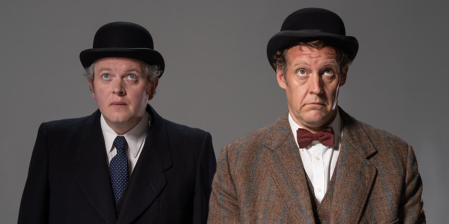 The Lavender Hill Mob. Image shows left to right: Miles Jupp, Justin Edwards