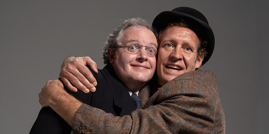 The Lavender Hill Mob. Image shows left to right: Miles Jupp, Justin Edwards