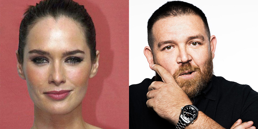 Image shows left to right: Lena Headey, Nick Frost