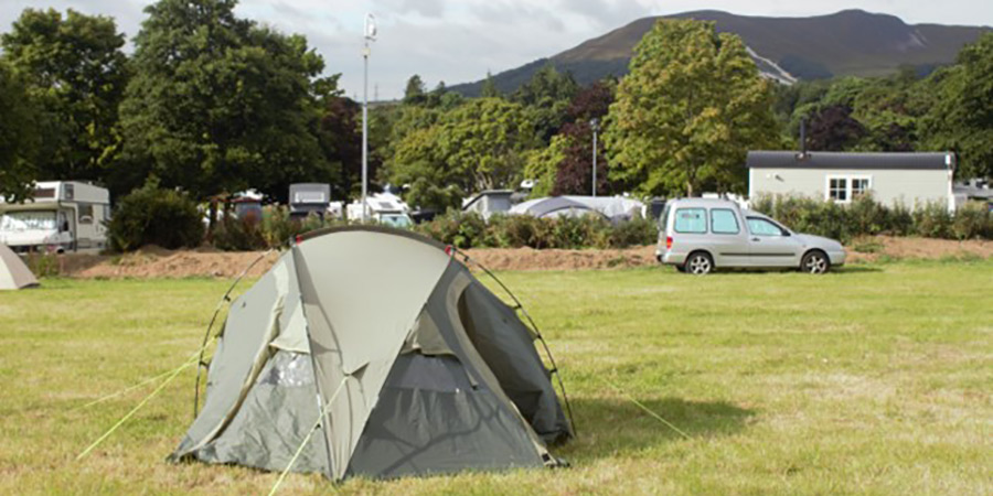 Tent at the Edinburgh Fringe. Credit: Noah Price