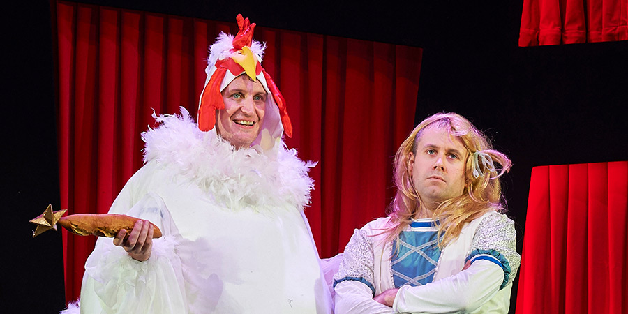 Potted Panto. Image shows left to right: Daniel Clarkson, Jefferson Turner. Credit: Geraint Lewis