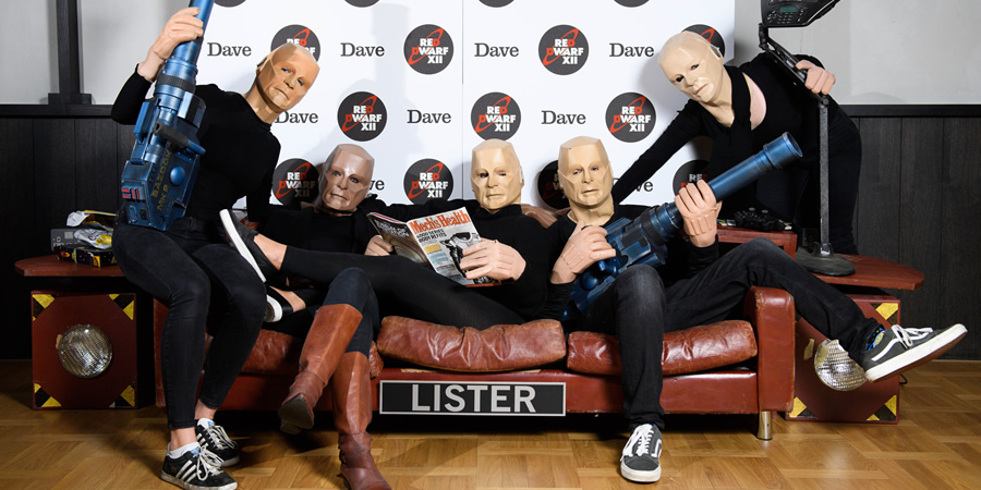 Red Dwarf fans dressed as the character Kryten make their way to a special screening in London. Copyright: Joe Pepler / PinPep