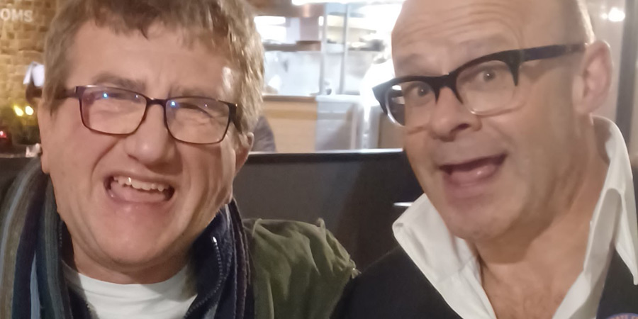 Image shows left to right: Richard Gill, Harry Hill