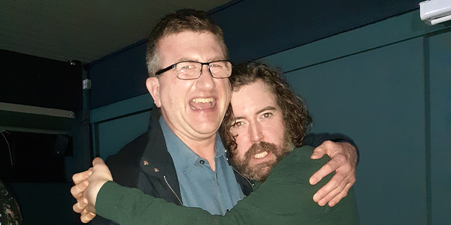 Image shows left to right: Richard Gill, Nick Helm