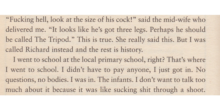 Fucking hell - look at the size of his cock! - An extract from Rik Mayall's autobiography