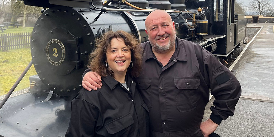 Ruth And Steve: From Merthyr With Love. Image shows left to right: Ruth Jones, Steve Speirs Ruth And Steve: From Merthyr With Love. Image shows left to right: Ruth Jones, Steve Speirs
