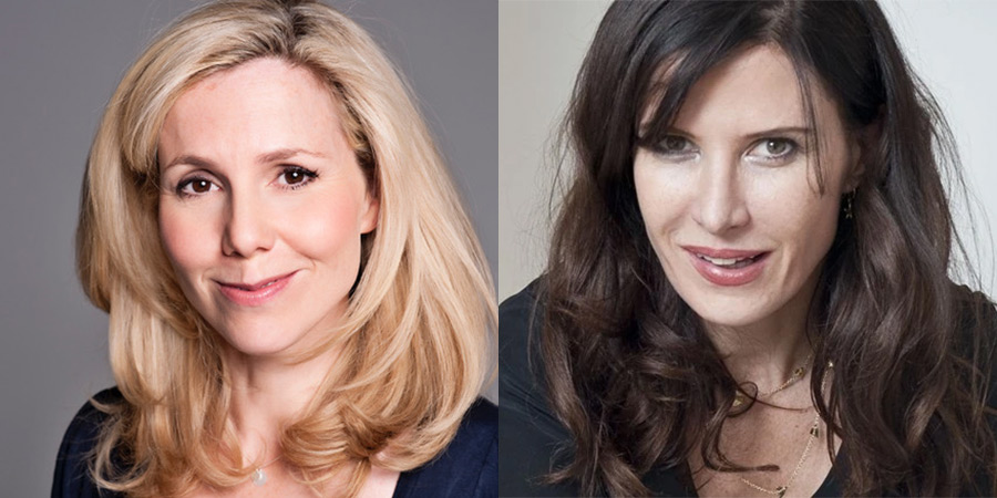 Sally Phillips Ronni Ancona making Italian road trip film