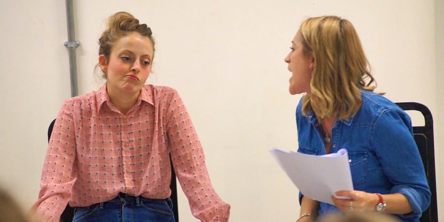 Sitcom Mission 2017. Image shows left to right: Lucy Farrett, Victoria Blunt. Credit: Jamie Humphrey