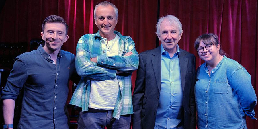 Sitcom Mission 2023. Image shows left to right: Lawrence Russell, William Vandyck, Simon Wright, Teresa Burns. Credit: BCG