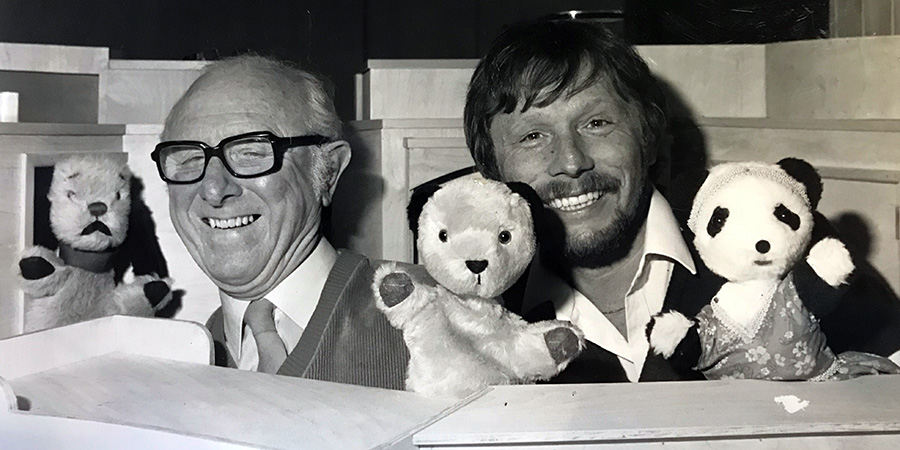 Image shows left to right: Harry Corbett, Matthew Corbett