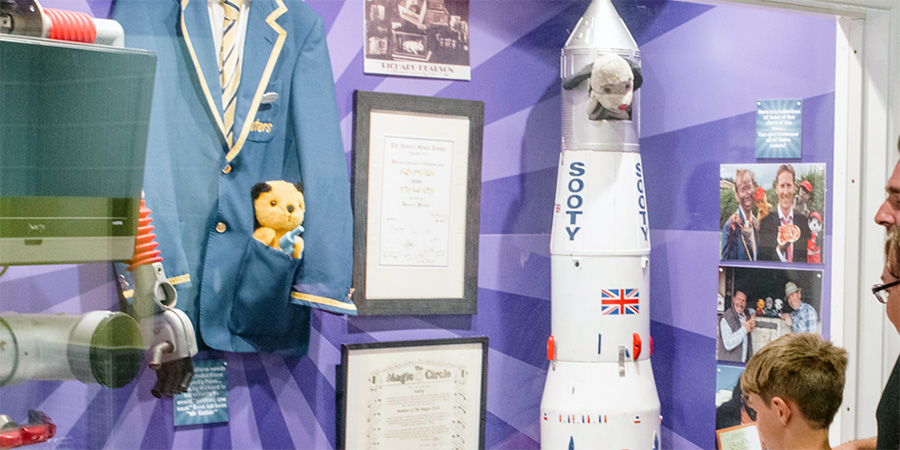 A display inside Sooty's Hall of Fame at Crealy Theme Park