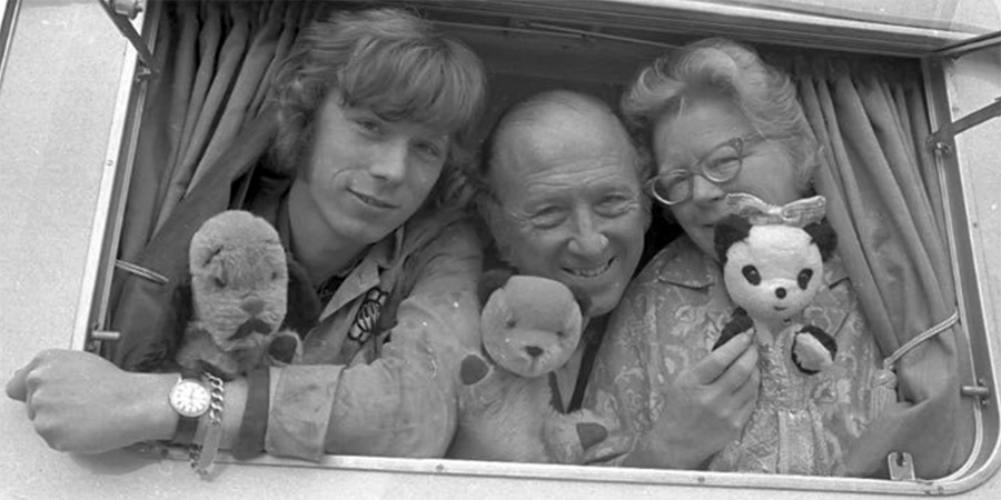 Matthew, Harry and Marjorie Corbett pictured in 1964 as Soo was first introduced. Image shows left to right: Matthew Corbett, Harry Corbett, Marjorie Corbett