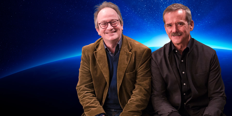 Space Shambles. Image shows from L to R: Robin Ince, Chris Hadfield