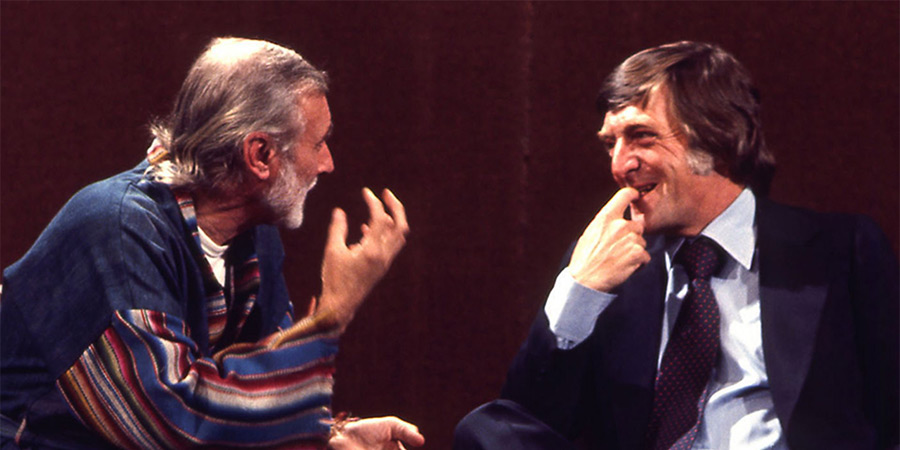 Image shows left to right: Spike Milligan, Michael Parkinson