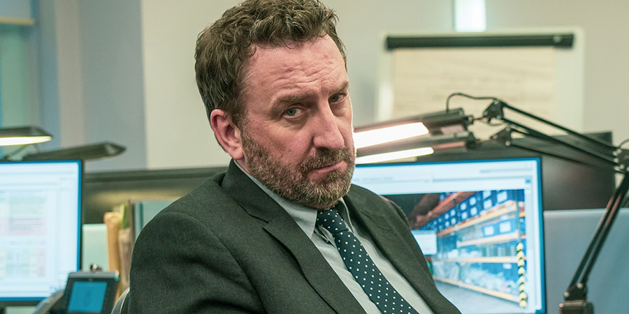 David Rickman in Line Of Duty - Sport Relief 2020. Lee Mack