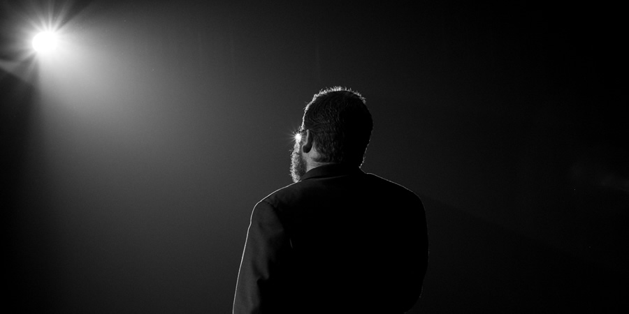 Frankie Boyle on stage. Copyright: Steve Best