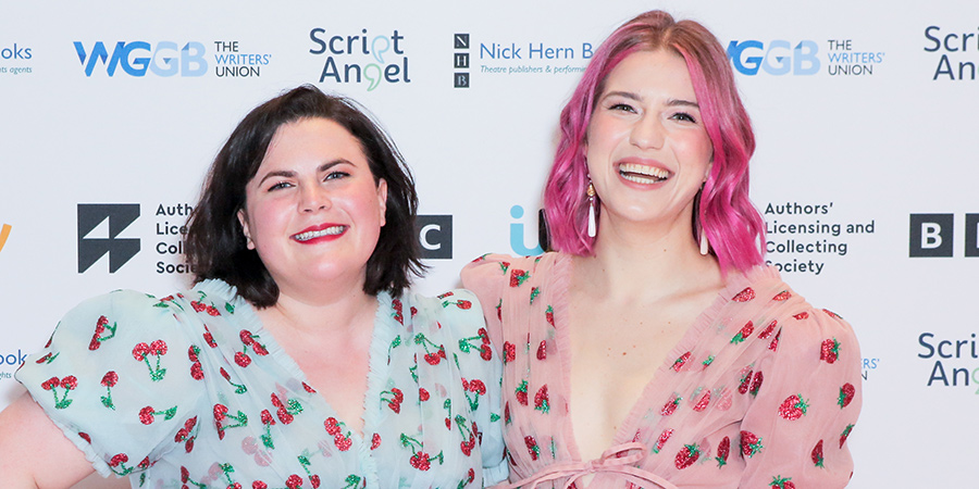 Writers' Guild of Great Britain Awards 2022. Image shows from L to R: Charlie Dinkin, Olga Koch