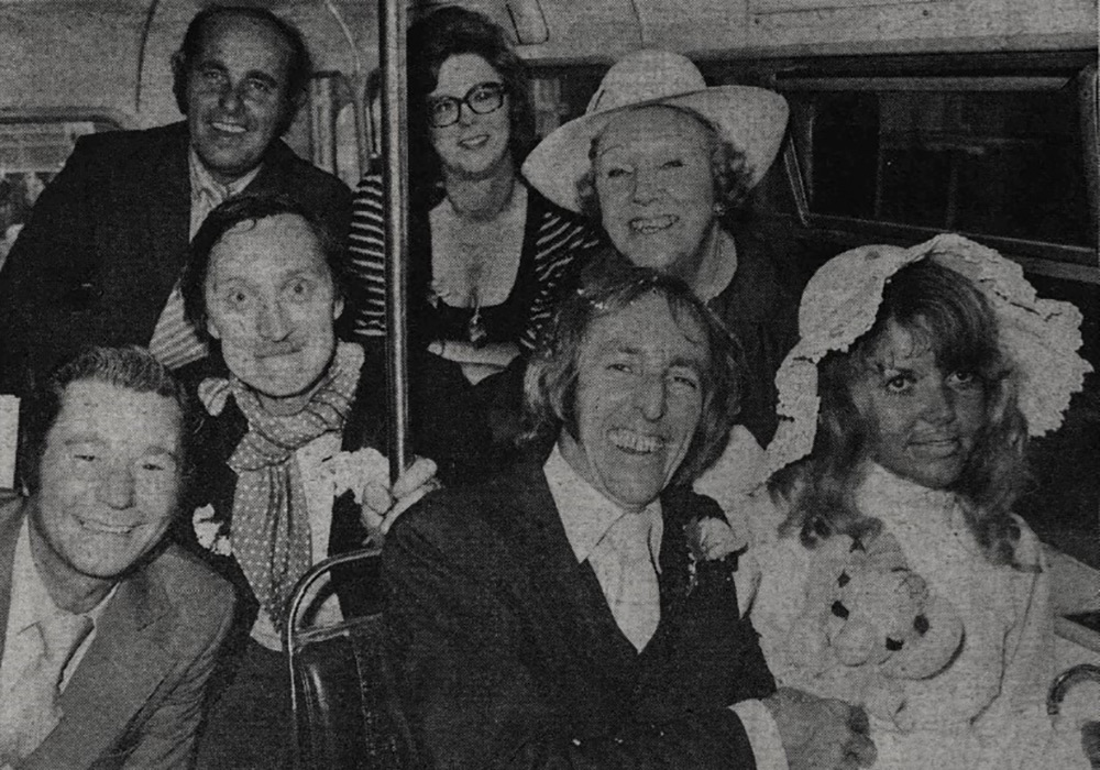 Bob Grant's wedding in 1971