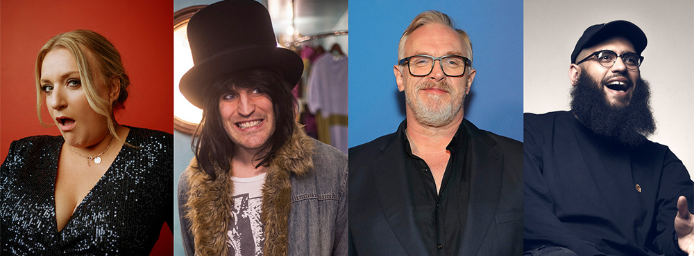 Image shows from L to R: Daisy May Cooper, Noel Fielding, Greg Davies, Jamali Maddix