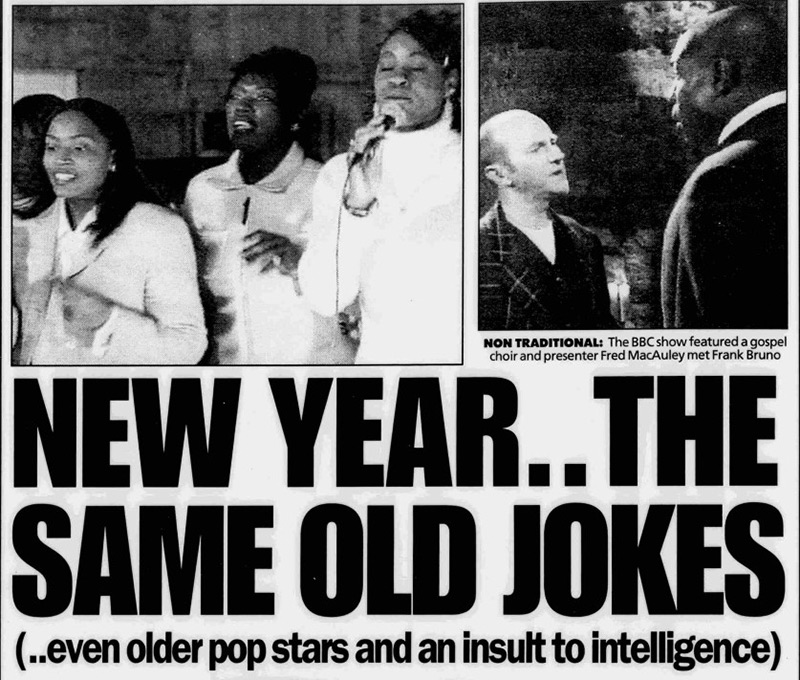 Daily Record January 1999: New Year.. The Same Old Jokes