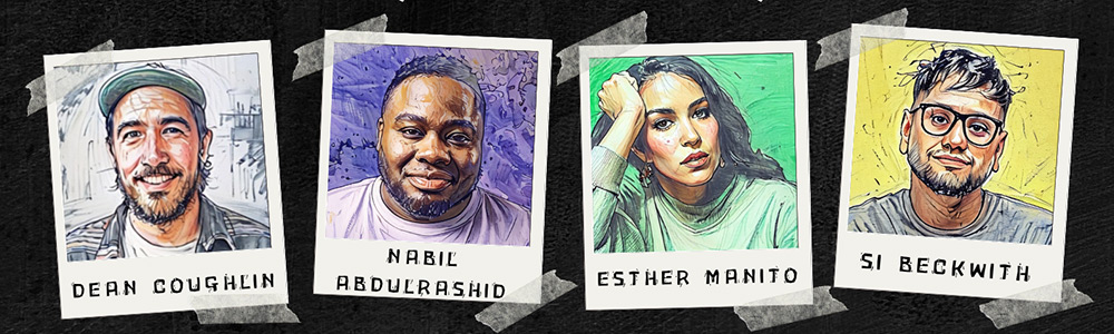 Image shows left to right: Dean Coughlin, Nabil Abdulrashid, Esther Manito, Si Beckwith Image shows left to right: Dean Coughlin, Nabil Abdulrashid, Esther Manito, Si Beckwith