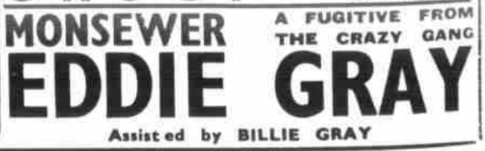 Bill matter advertising Monsewer Eddie Gray