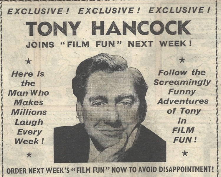 Tony Hancock joins Film Fun next week