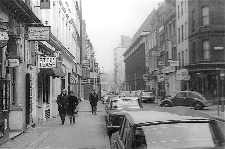 Greek Street pictured in the 1960s