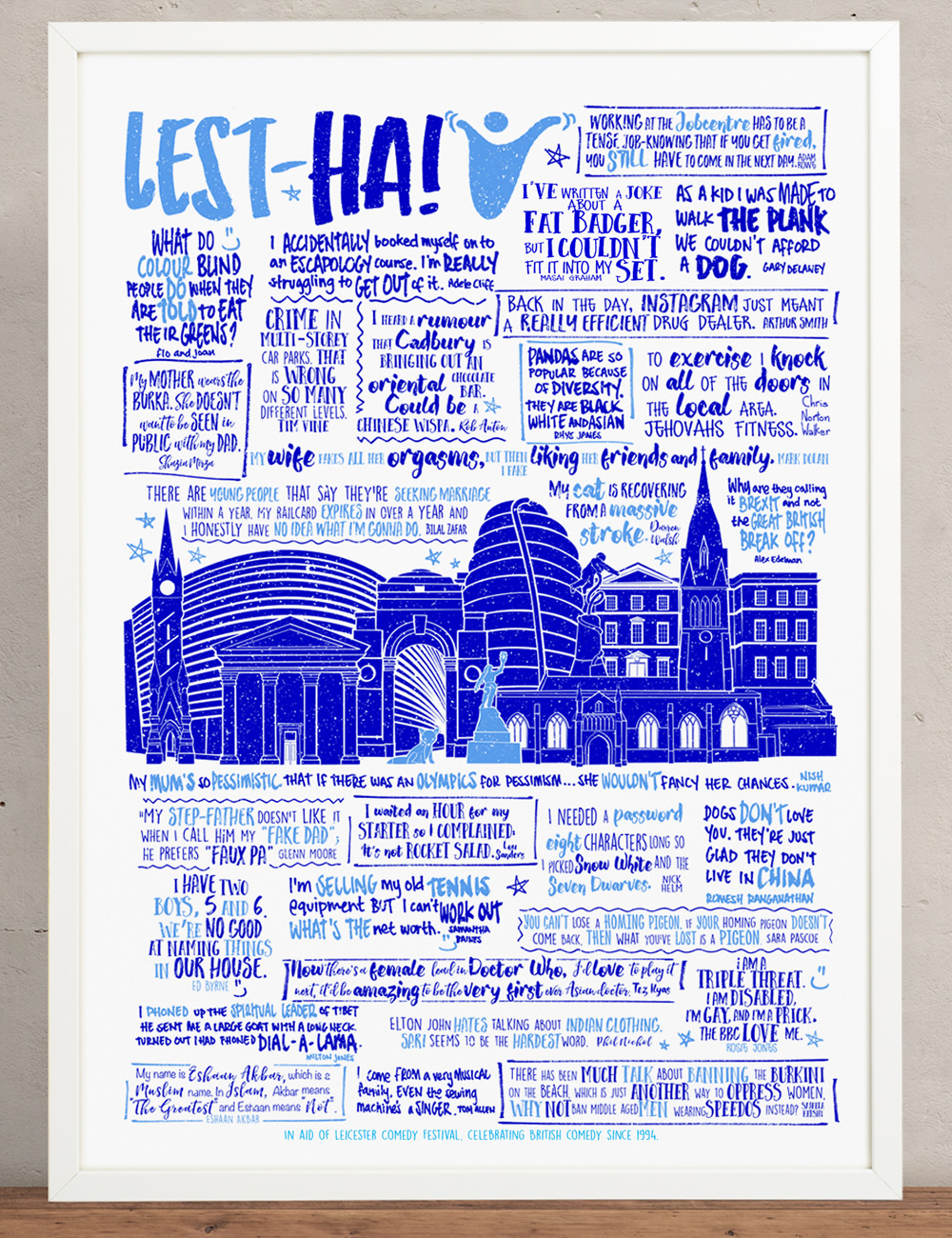 Lest-Ha! poster. Copyright: Leicester Comedy Festival