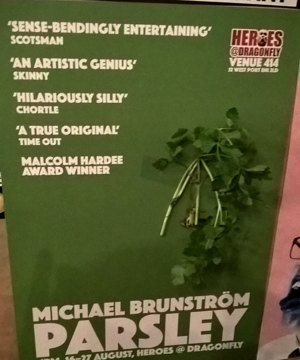 Parsley on Michael Brunstrom's poster