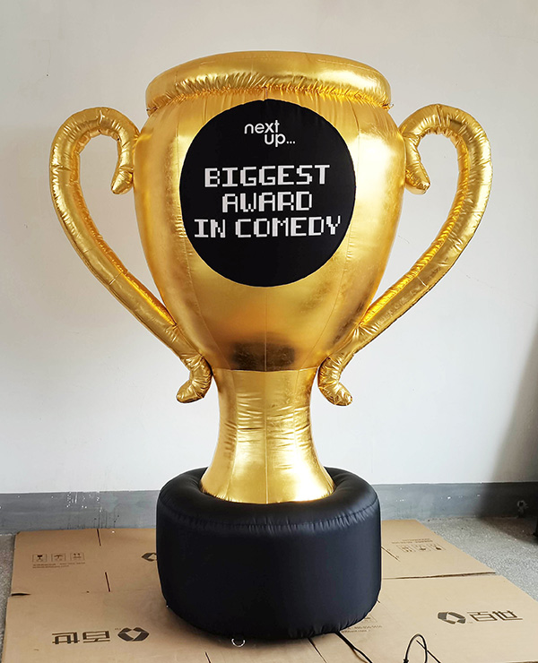 NextUp Biggest Award In Comedy inflatable trophy prize