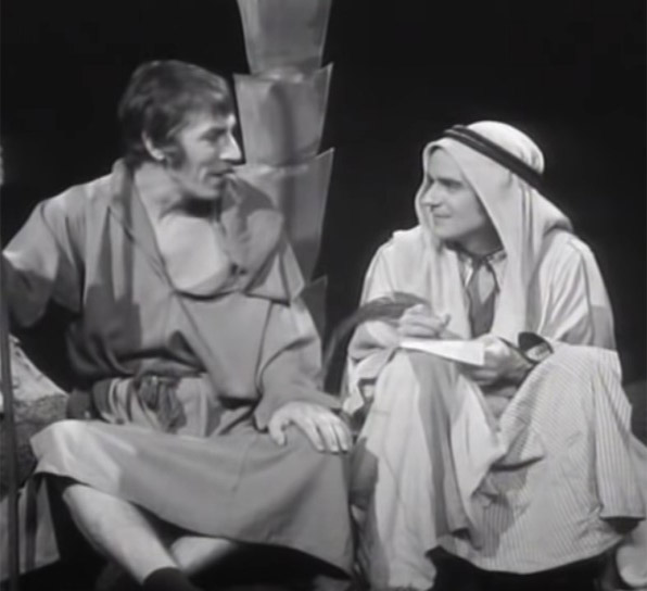 Image shows from L to R: Peter Cook, Dudley Moore