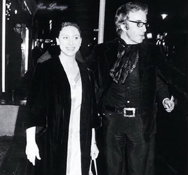 Princess Margaret and Peter Sellers outside San Lorenzo in London