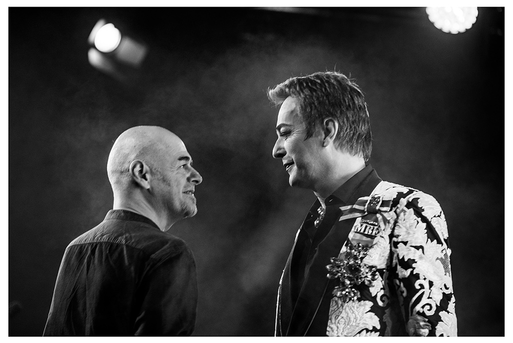 Image shows from L to R: Paul Thorne, Julian Clary. Copyright: Steve Best