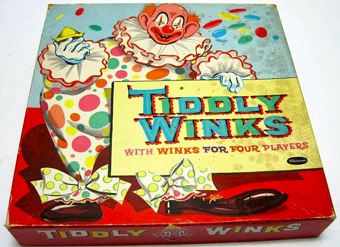 Tiddlywinks box circa 1948