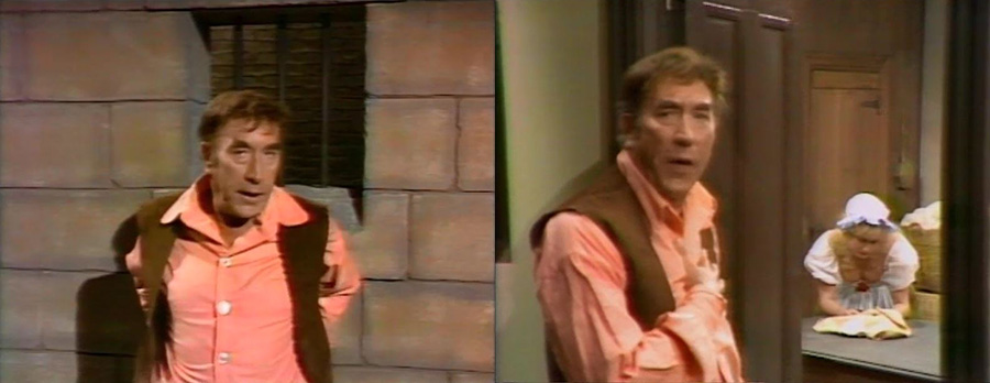 Montage of scenes from Seven Network's Up The Convicts, starring Frankie Howerd